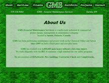 Tablet Screenshot of gms-sarnia.com